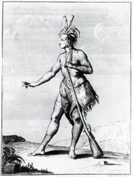 Homme iroquois, habitant du Canada